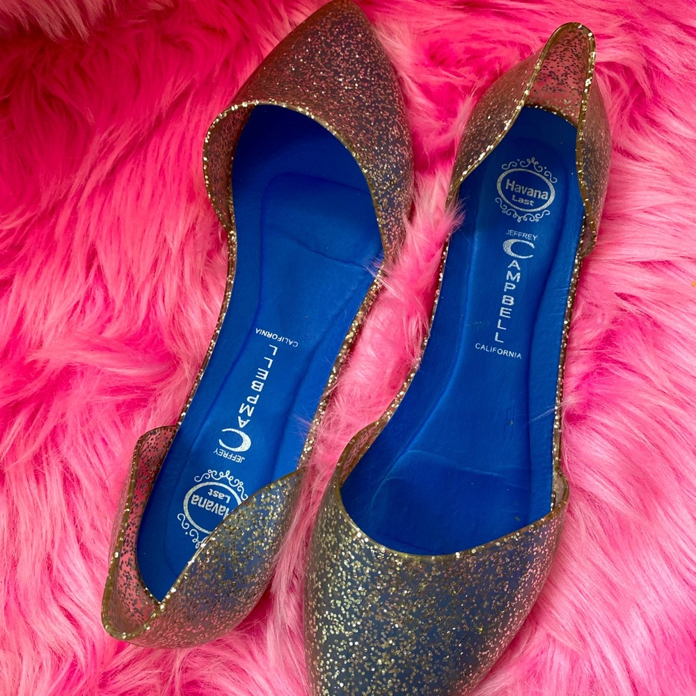 Jeffery Campbell Havana D’Orsay Glitter Flats